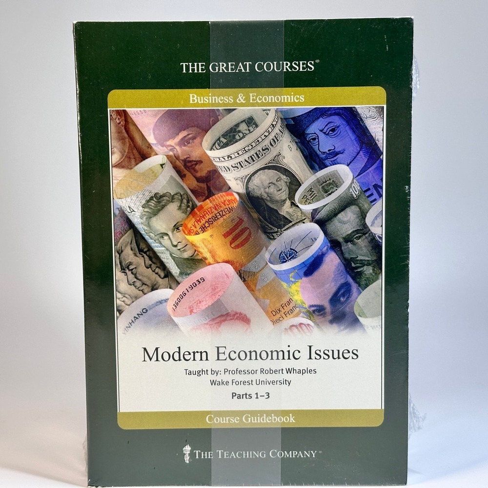 The‎ Great Courses MODERN ECONOMIC ISSUES Parts 1-3 Course Guidebook DVD Set NEW
